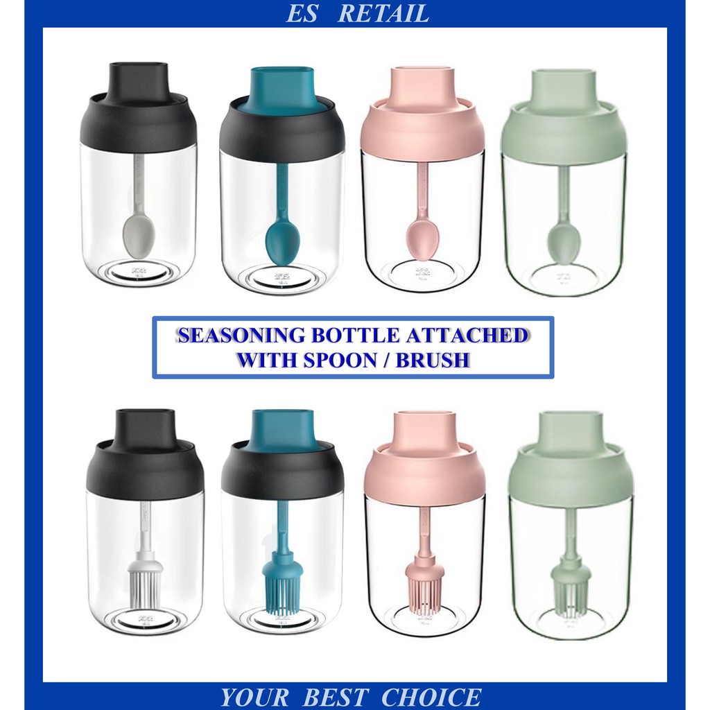 Seasoning Bottle, seasoning bottle with Spoon, Condiment bottle, Spice ...