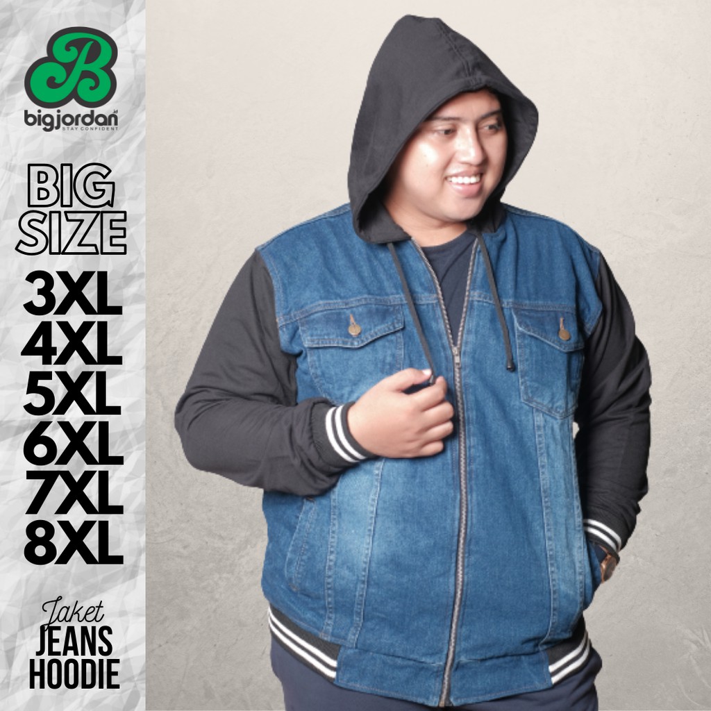 Jeans jacket Men jumbo size 4XL 5XL 6XL 7XL 8XL denim jacket Women big size trucker jacket XXXXL 3XL Shopee Malaysia