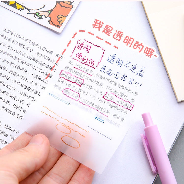 Student transparent sticky note invisible junior high school student ...