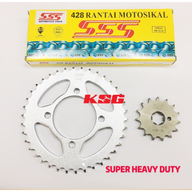 LC135 V1/2/3/4/5 428 SPROCKET SET (SUPER HEAVY DUTY) Shopee Malaysia