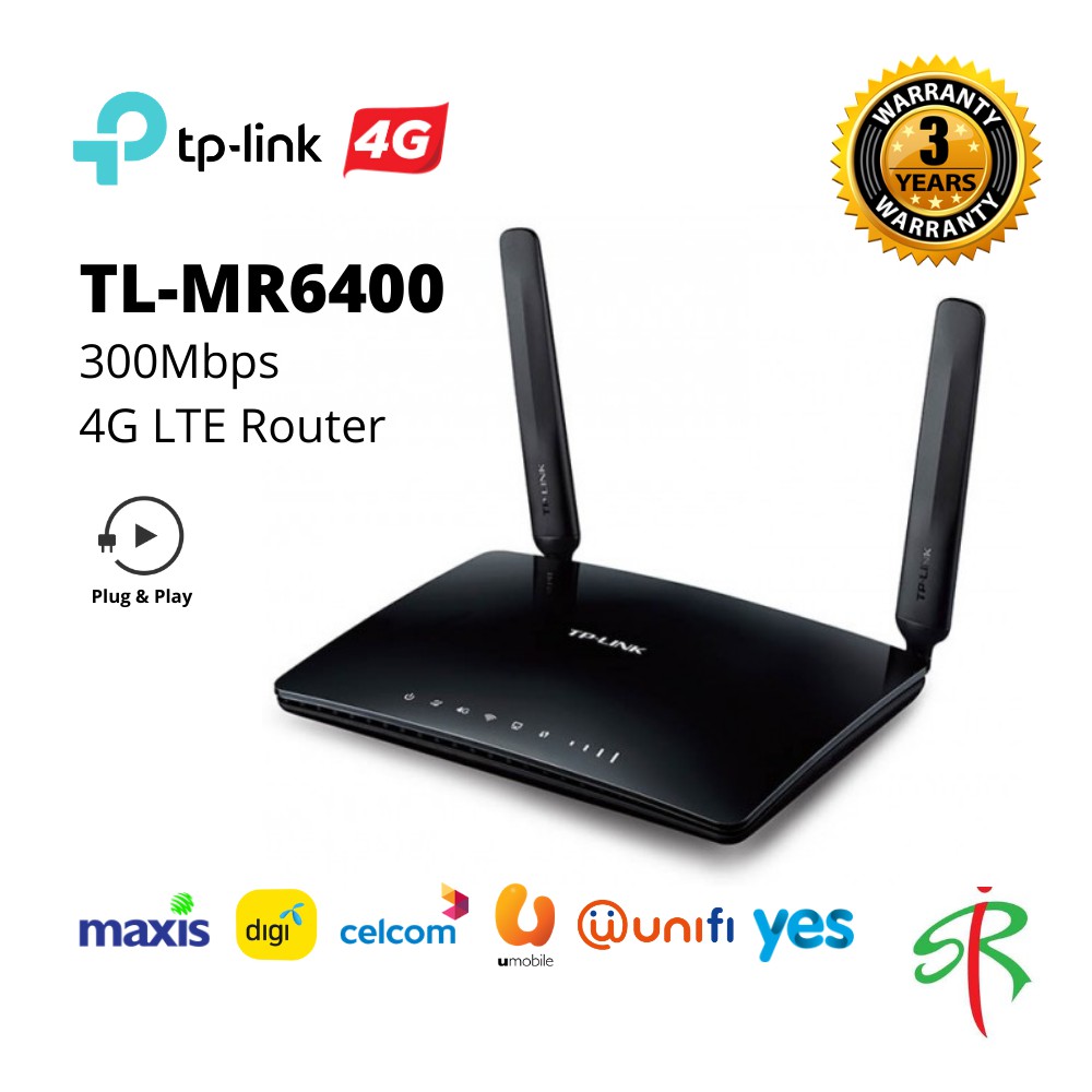 TP-Link TL-MR6400 4G/LTE Modem/Router