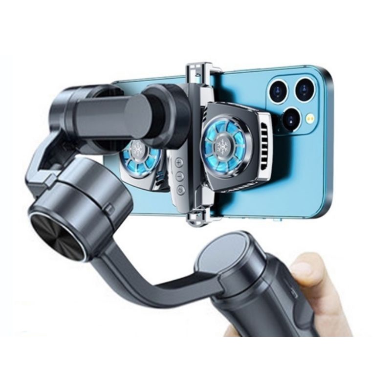 Dual Fan Mobile Phone Cooler For Gimbal and LED Ring Light Youtuber