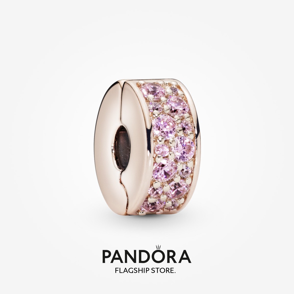 Rose gold pandora clip store