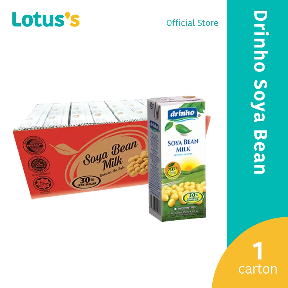 Drinho Soya Bean Milk 6 X 250Ml X 4Packs (1 Carton) | Shopee Malaysia