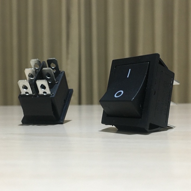 Rocker SWITCH ON OFF SWITCH 6 PIN BOX 16A 250V 20A 125V 31MM x 25MM ...