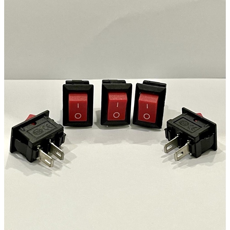 MERAH TOMBOL Kcd11 foot-2 red faceted 2ft on off pin switch 2ft switch ...