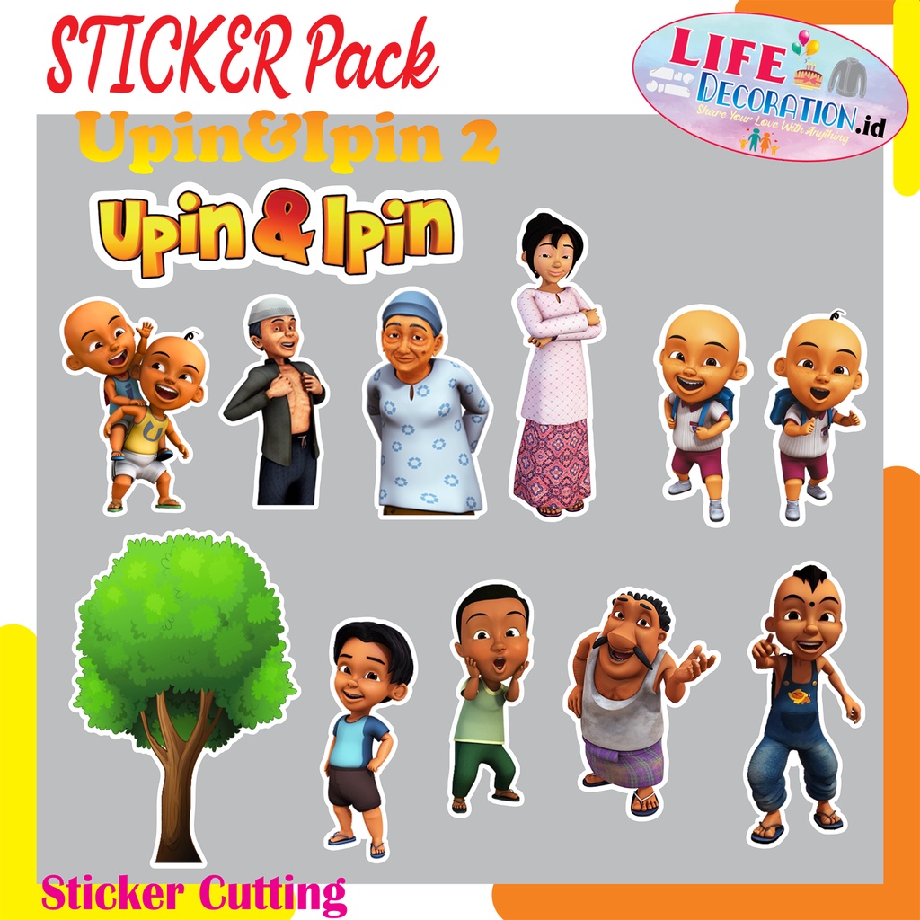 Upin Ipin STICKER Version 2 / STICKER PACK Version 2 Upin & Ipin ...