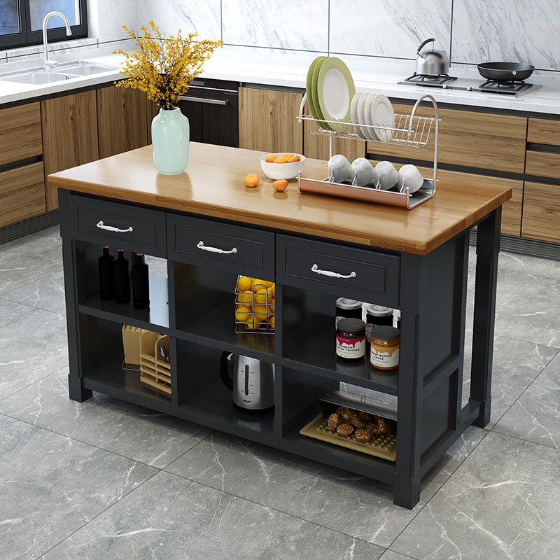 Cooking table kitchen operating Island solid wood SIDEBOARD CABINET ...