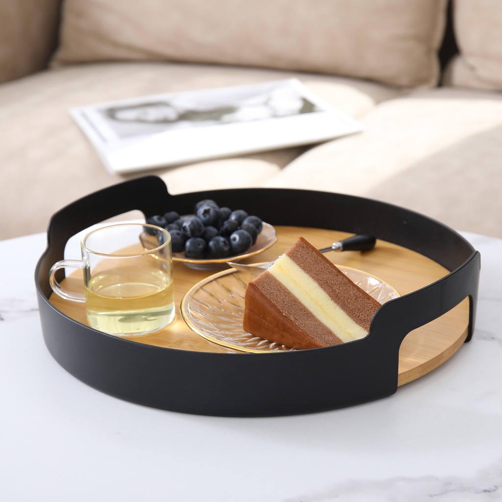 【Zhubai Home】Nordic Kitchen Serving Tray for Breakfast in Bed, Decor ...