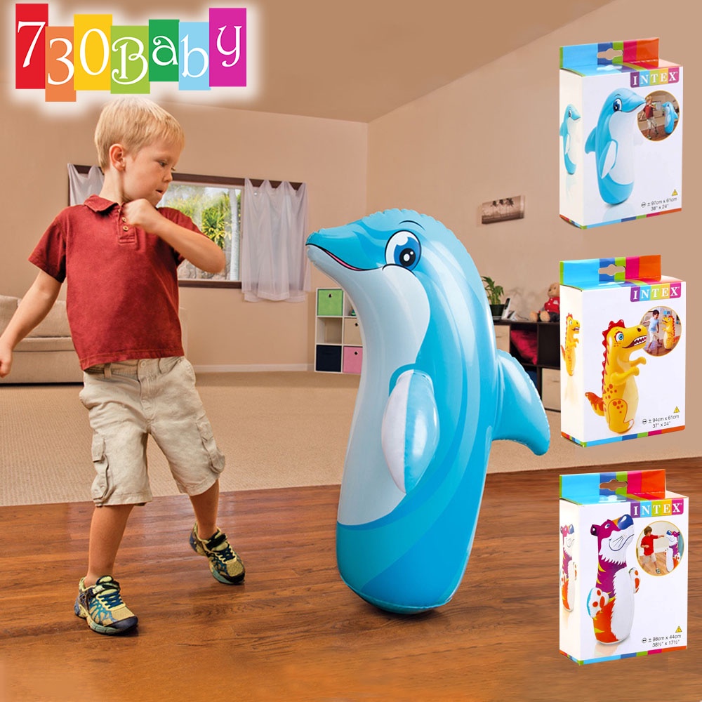 730Baby INTEX 44669 Inflatable Animal Toy Children 3D Bop Bags Designs ...