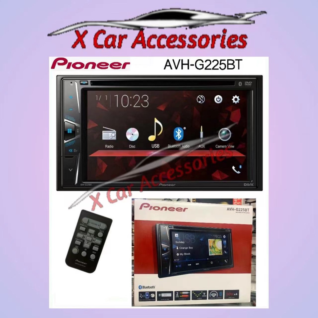 PIONEER AVHG225BT 6.2" WVGA Touchscreen Display DVD , Bluetooth , USB
