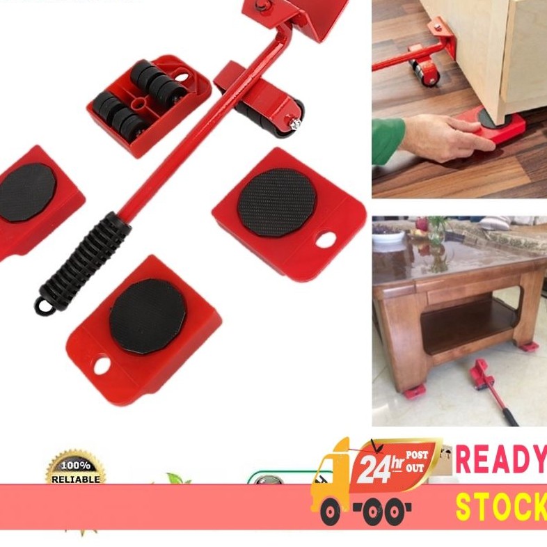 5 in 1 Furniture Mover Tool Transport Lifter Mover Tools Rolling Wheel ...