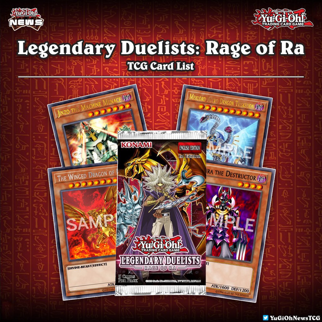 Konami YUGIOH TCG Legendary Duelists RAGE OF RA English ver