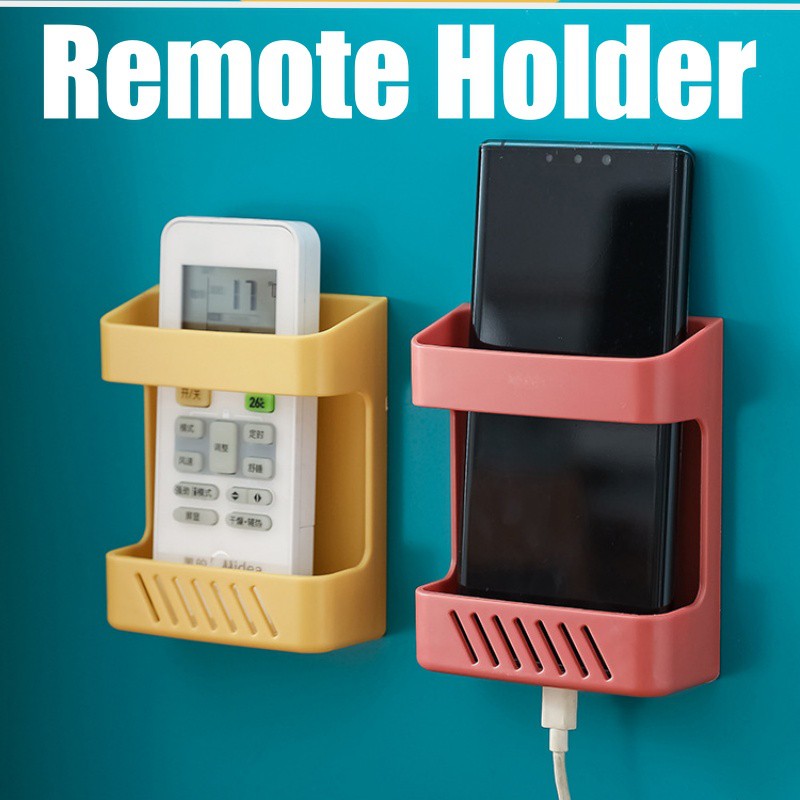 Universal Remote Holders Phone Storage Organizer Wall Mounted Remote ...