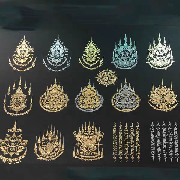 【RARE】Thailland Buddha Metal Sticker Series #2 已开光 高级金属材质 泰国佛牌 经咒 金属贴 ...