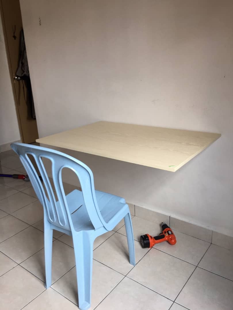 Waterproof Wall Wooden Table Wall Table Wall-Mounted Table Wall Rack ...