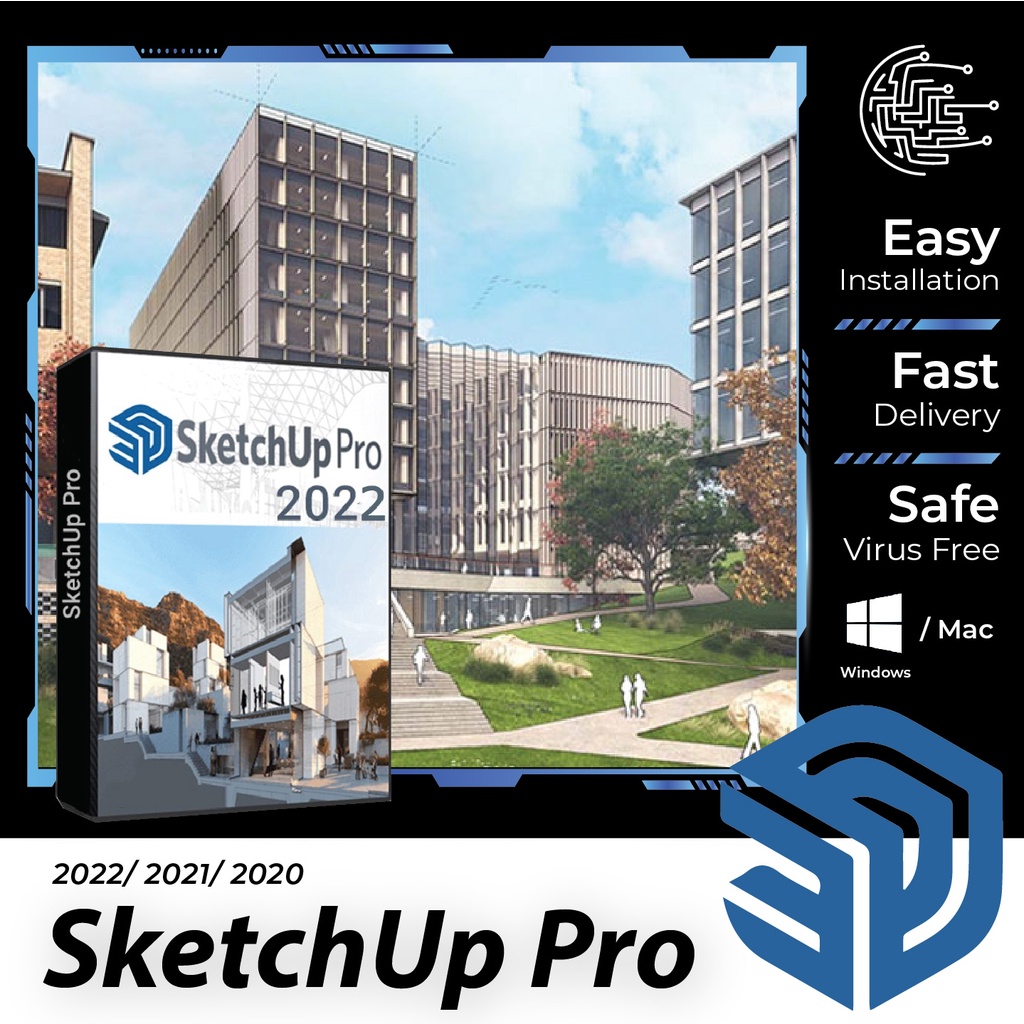 SketchUp Pro 2022 2021 2020 Windows / Mac Lifetime Sketch Up | Shopee ...