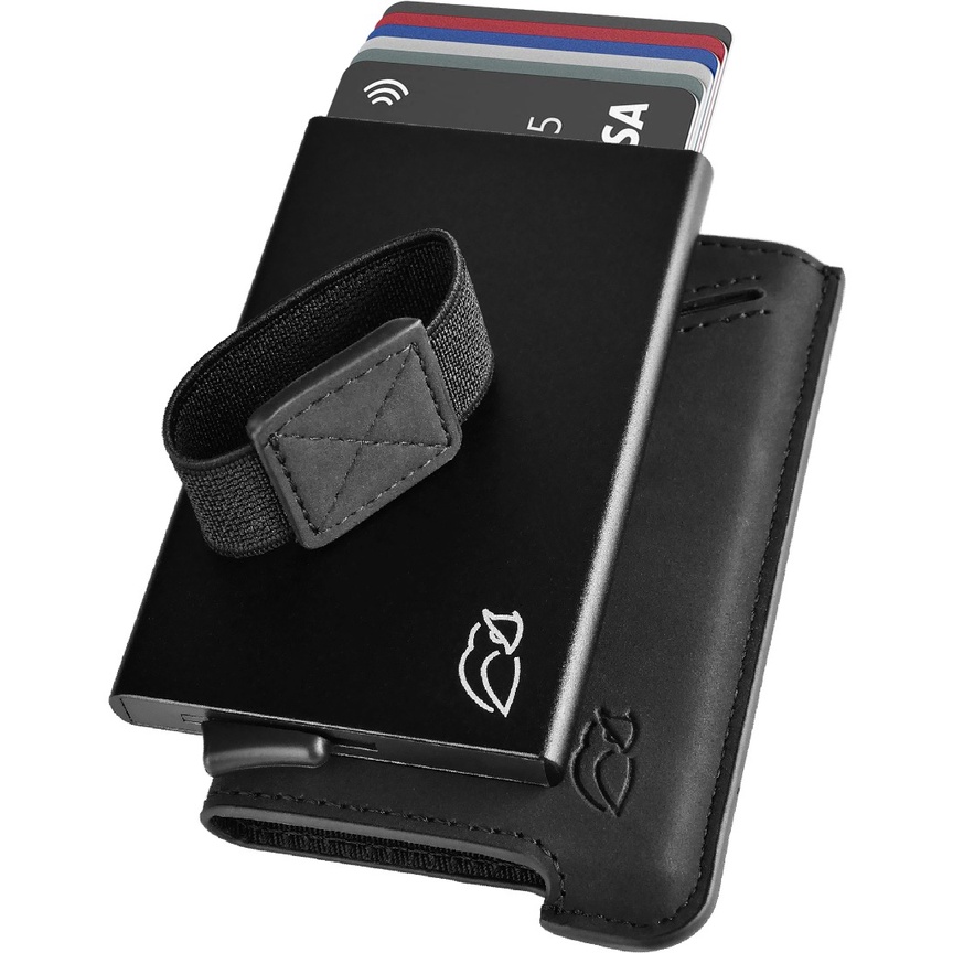 【TMSP】Crazy Horse Leather Up to 7 Card Holder RFID Premium Aluminum ...