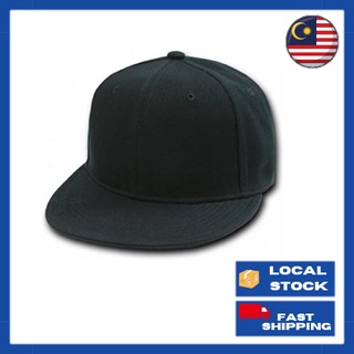 Los Angeles LA on White Black Flat Brim Ball Cap Hip Hop Style Hat -  Printed T-Shirts, Cadet Caps, Military Hats and Sportswear