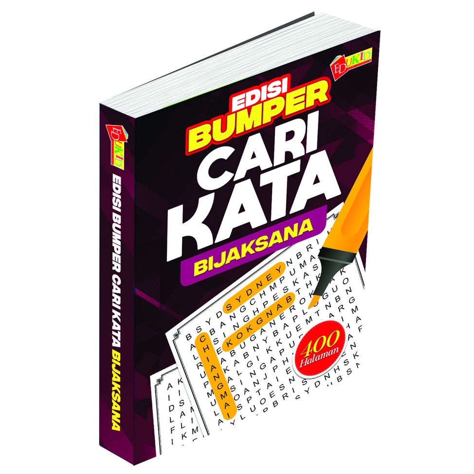 Buku Cari Kata + Free Highlighter Buku kanak kanak bahasa melayu