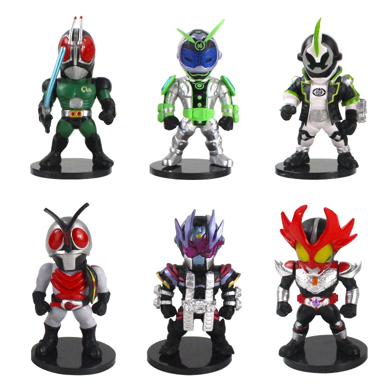 10.5-12cm 6pcs/lot Japanese anime figure Masked Rider Kamen Rider ...