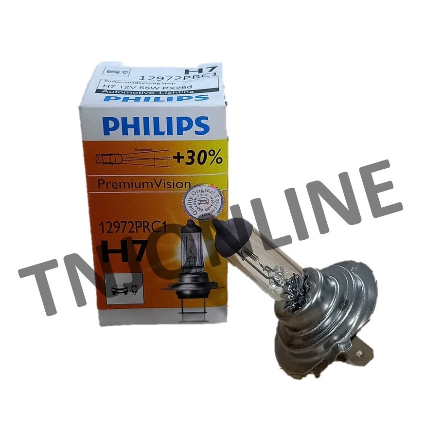 PHILIPS) Original BULB-H7 PREMIUM + 30% EXTRA LIGHT (2V 55W PX26D