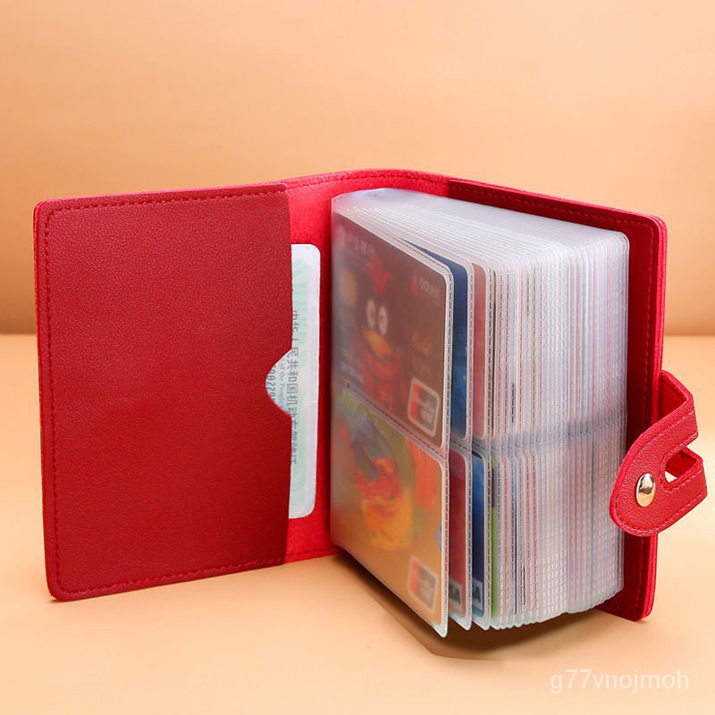 [Ready Stock]largecapacity card book business card name card holder women's simple looseleaf