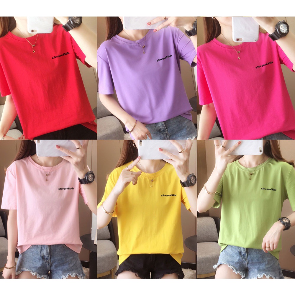 [AMYGO] Tshirt Woman Baju t shirt Perempuan Blouse Clothes Tshirt Women ...