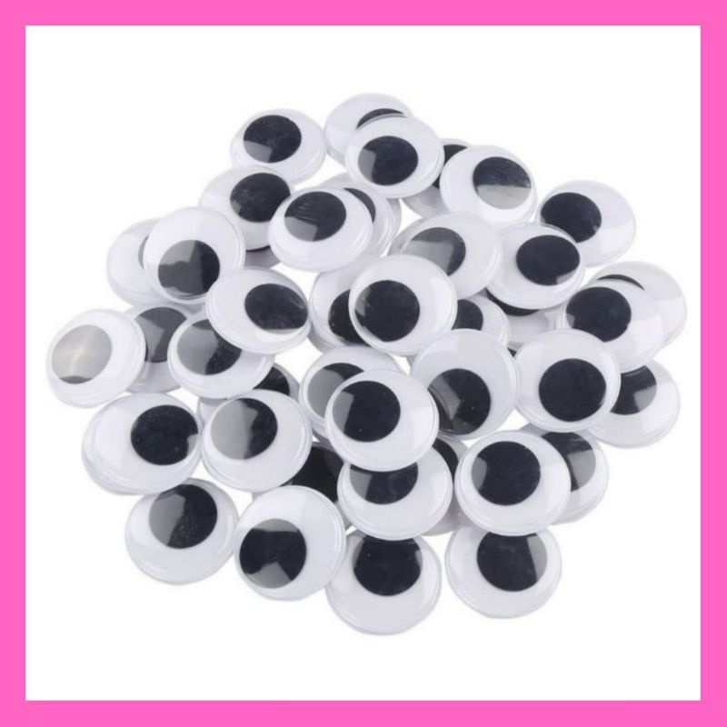 Wiggles Eyes 7mm,8mm & 10mm (100pcs per Pack) Shopee Malaysia