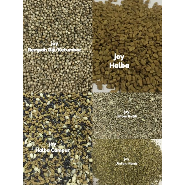 Rempah Ratus 100gm (Jintan Manis/Jintan Putih/Ketumbar/Halba/Halba ...