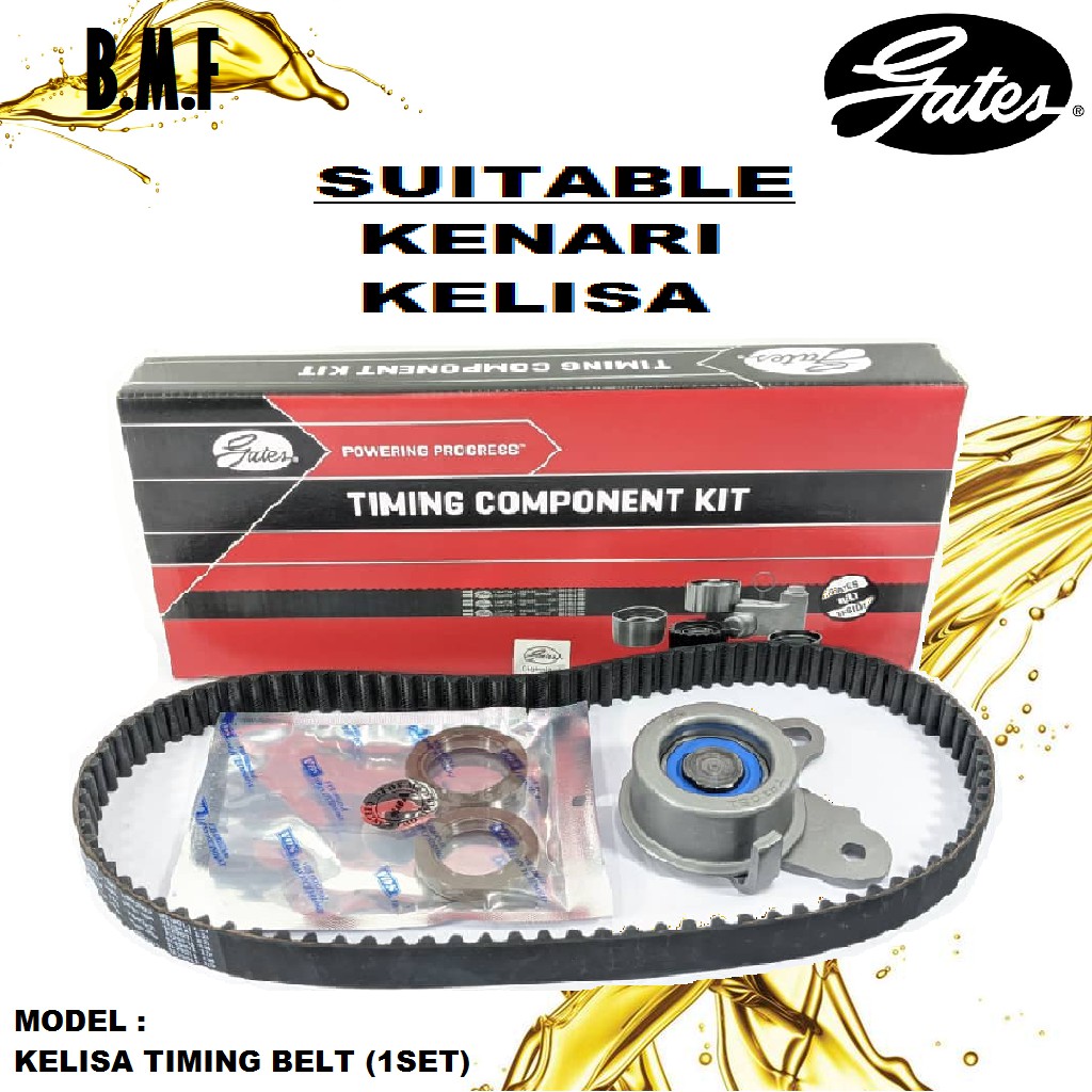 Gates Timing Belt Kit Set 12V , BLM , FLX ,WAJA 1.6 , KANCIL 660