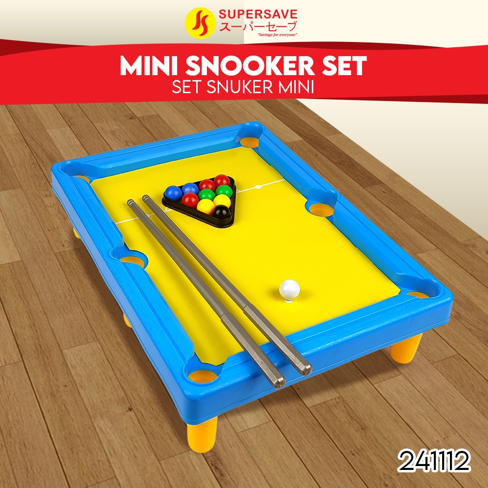 SUPERSAVE Kids Mini Billiard Table Toy with Cue Stick Snooker Pool Game Indoor Toy Set Mainan Snooker Shopee Malaysia