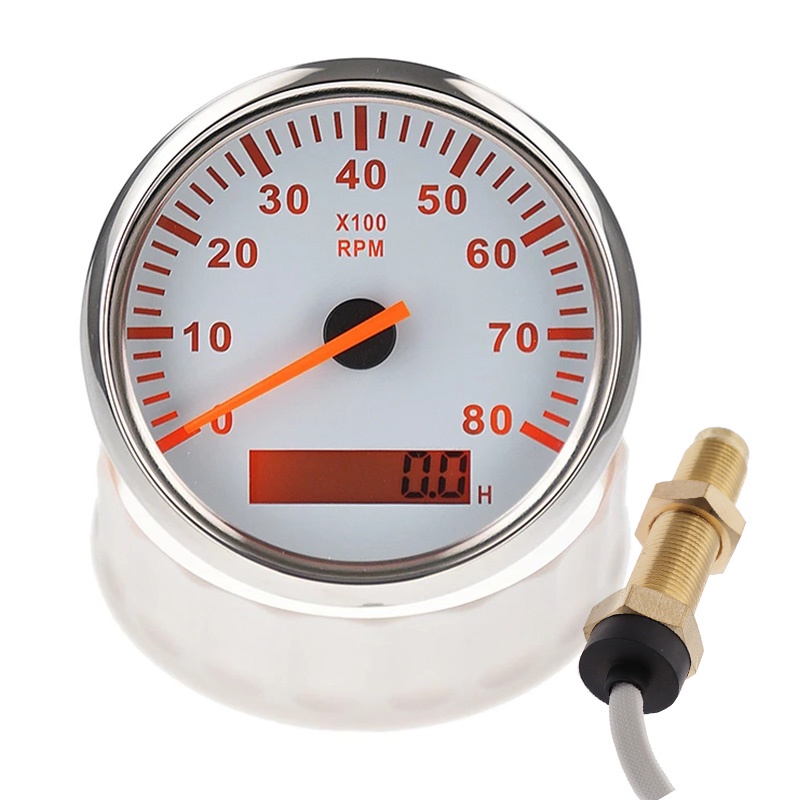 85mm Boat Tachometer 3000,4000,6000,8000 RPM Tachometer Car Marine ...