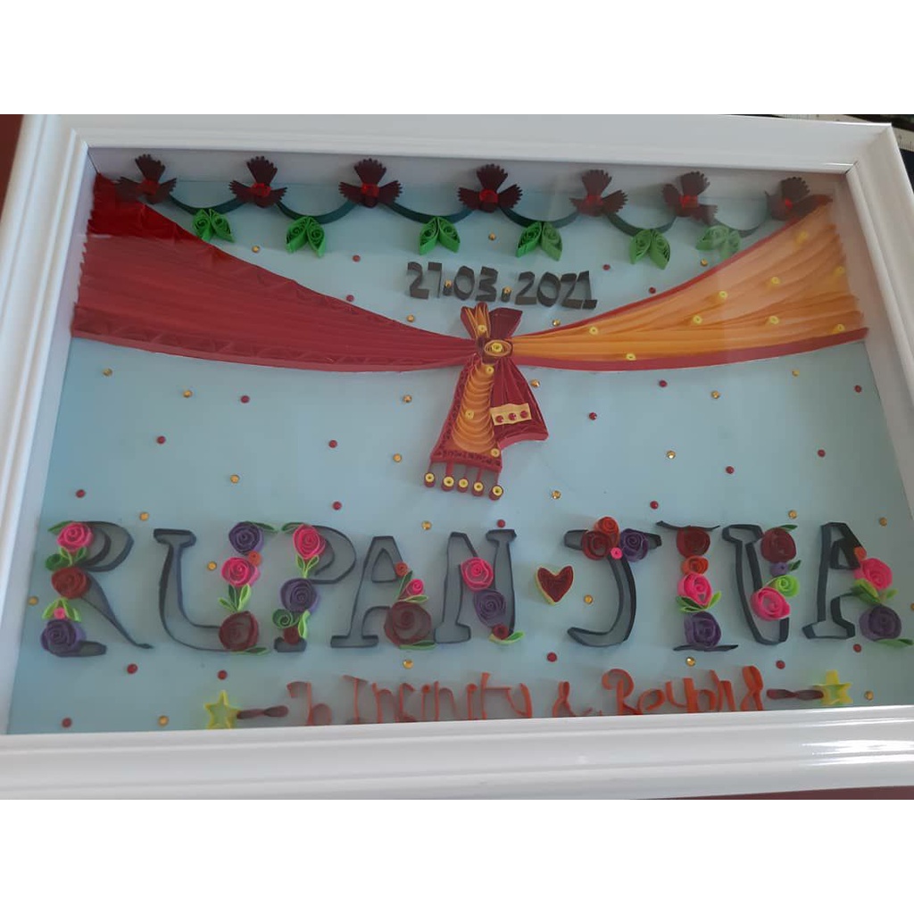 Customize Quilling Art for Wedding Shopee Malaysia