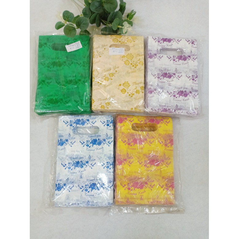 (5 x 8 inch) 50 pcs Plastic Bag /Thank You Plastic Bag /Terima Kasih