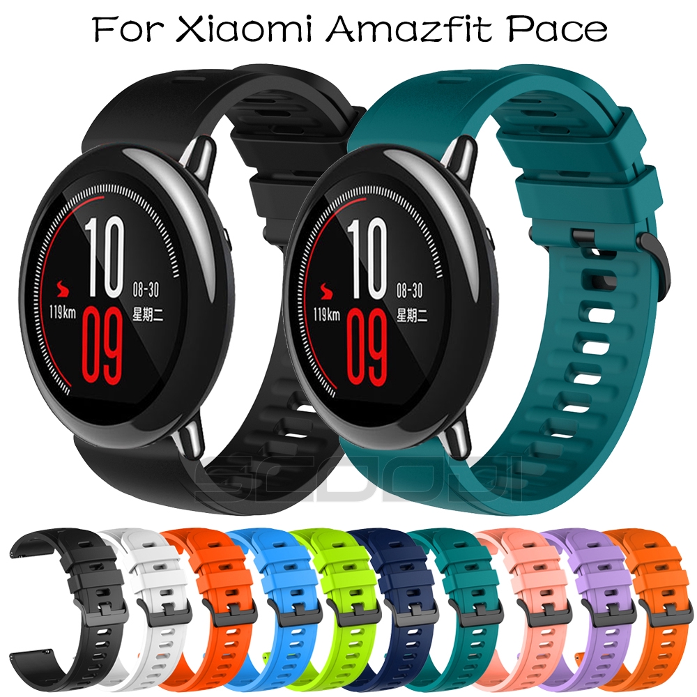 Sporty silicone strap for Huami Amazfit Pace Smart watch Shopee