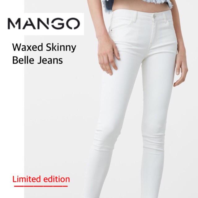 Mango Waxed Belle White Jeans (Factory Overun | Shopee Malaysia