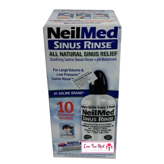 NEILMED SINUS RINSE STARTER KIT (with 10 premixed sachets) | Shopee ...