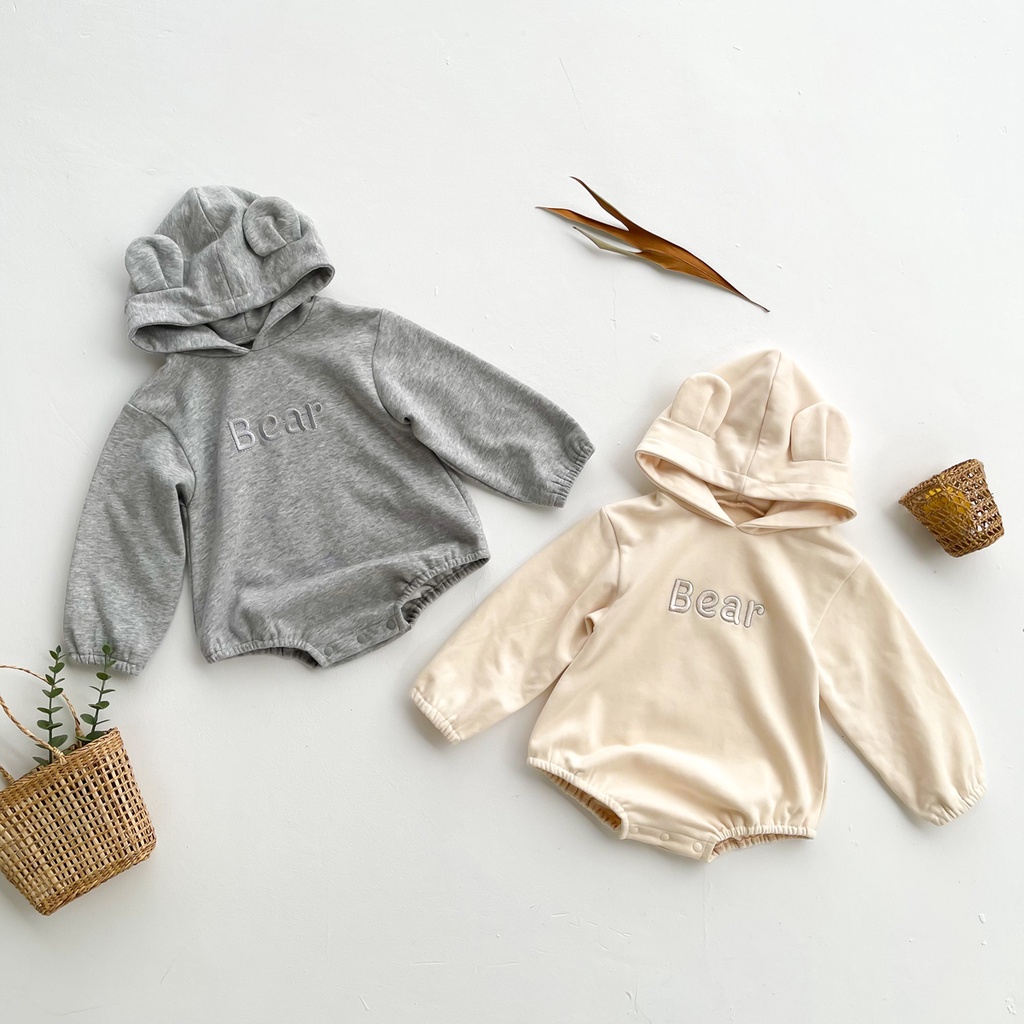 Bear hoodie outlet romper