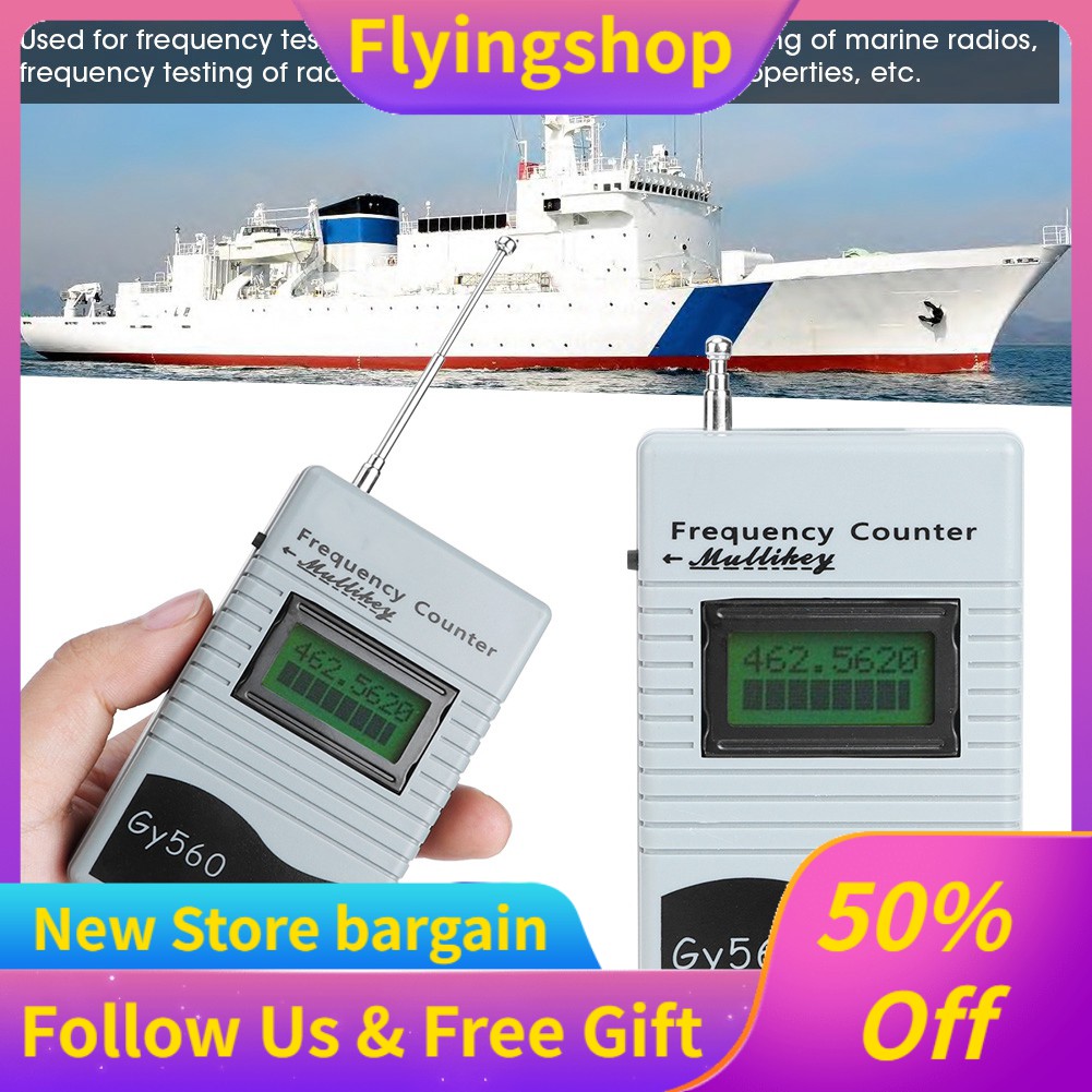 GY560 Fréquencemètre Portable 50MHz à 2.4GHz - Analyseur De Signal RF Bidirectionnel Pour Véhicules Et Bateaux