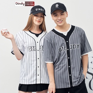 Women's Baseball Blouse, Korean Baseball Shirt, Short Sleeve Shirt