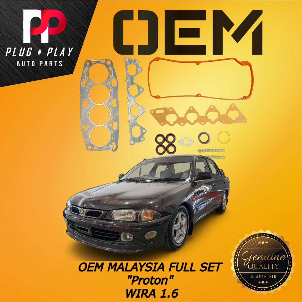 FULL SET GASKET PROTON WIRA 1.6 ORIGINAL QUALITY ENGINE FULL SET GASKET