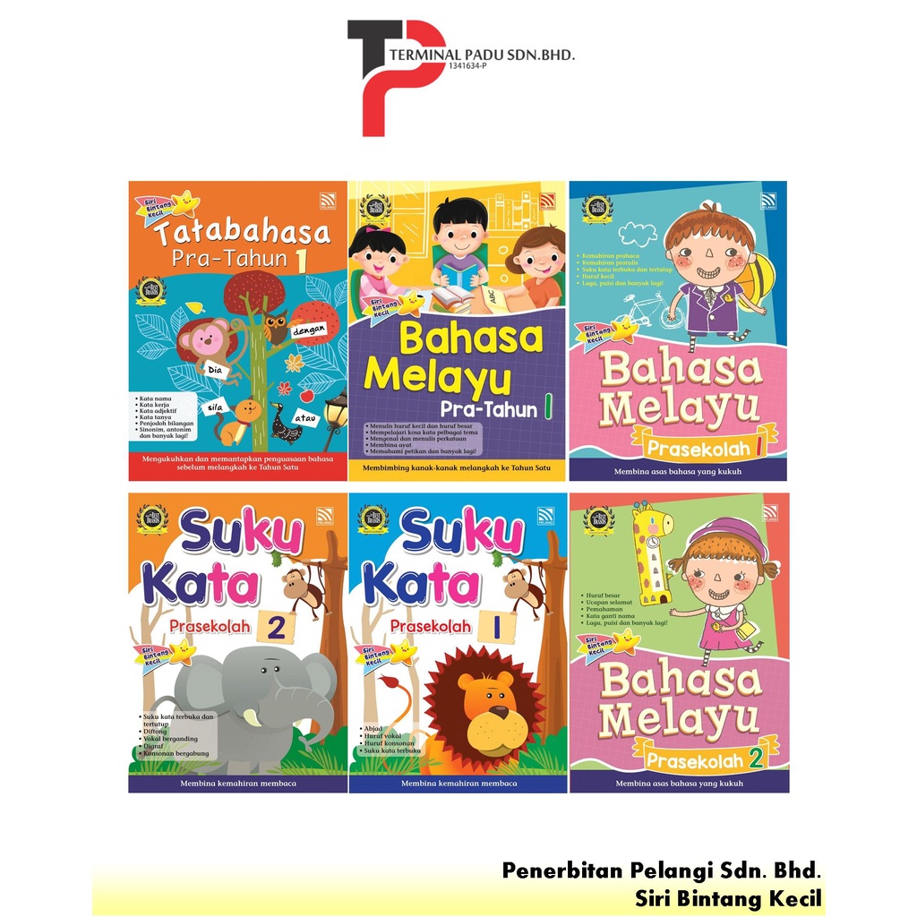 Siri Bintang Kecil - Pra Tahun 1, Prasekolah 1 & 2 Bahasa Melayu ...