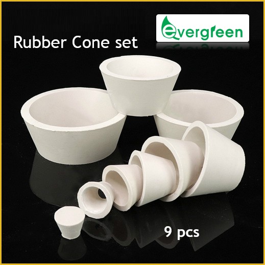 Rubber Cone Filter Adapter Set Rubber Stopper Buchner Funnel Flask