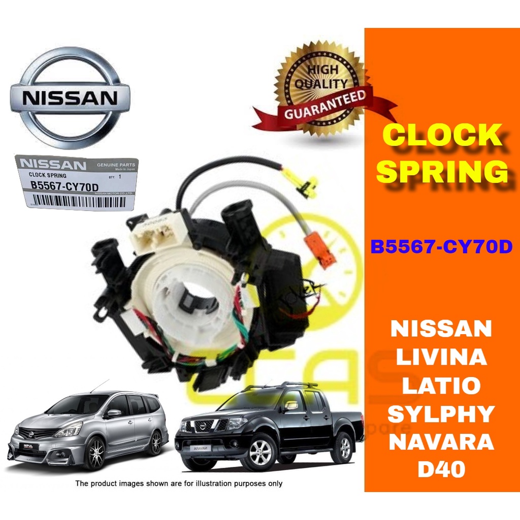 100ORIGINAL NISSAN LIVINA LATIO SYLPHY NAVARA D40 CLOCK SPRING STEERING CLOCK SPRING AIR BAG