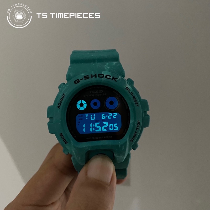 G SHOCK Turquoise Color DW-6900WS SMOKY SEA FACE SERIES DW-6900WS