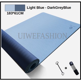 Local Ready Stock [Original] PIDO 6mm 8mm Professional TPE Dual Color Yoga  mat /exercise mat