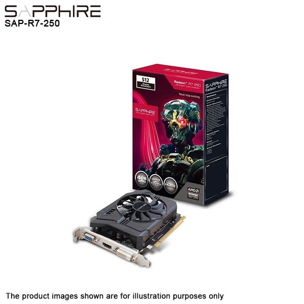 SAPPHIRE RADEON R7 250 4G DDR3 PCI E 512SP EDITION GRAPHIC CARD HDMI DVI D VGA UEFI R7 250 4G D3 Shopee Malaysia