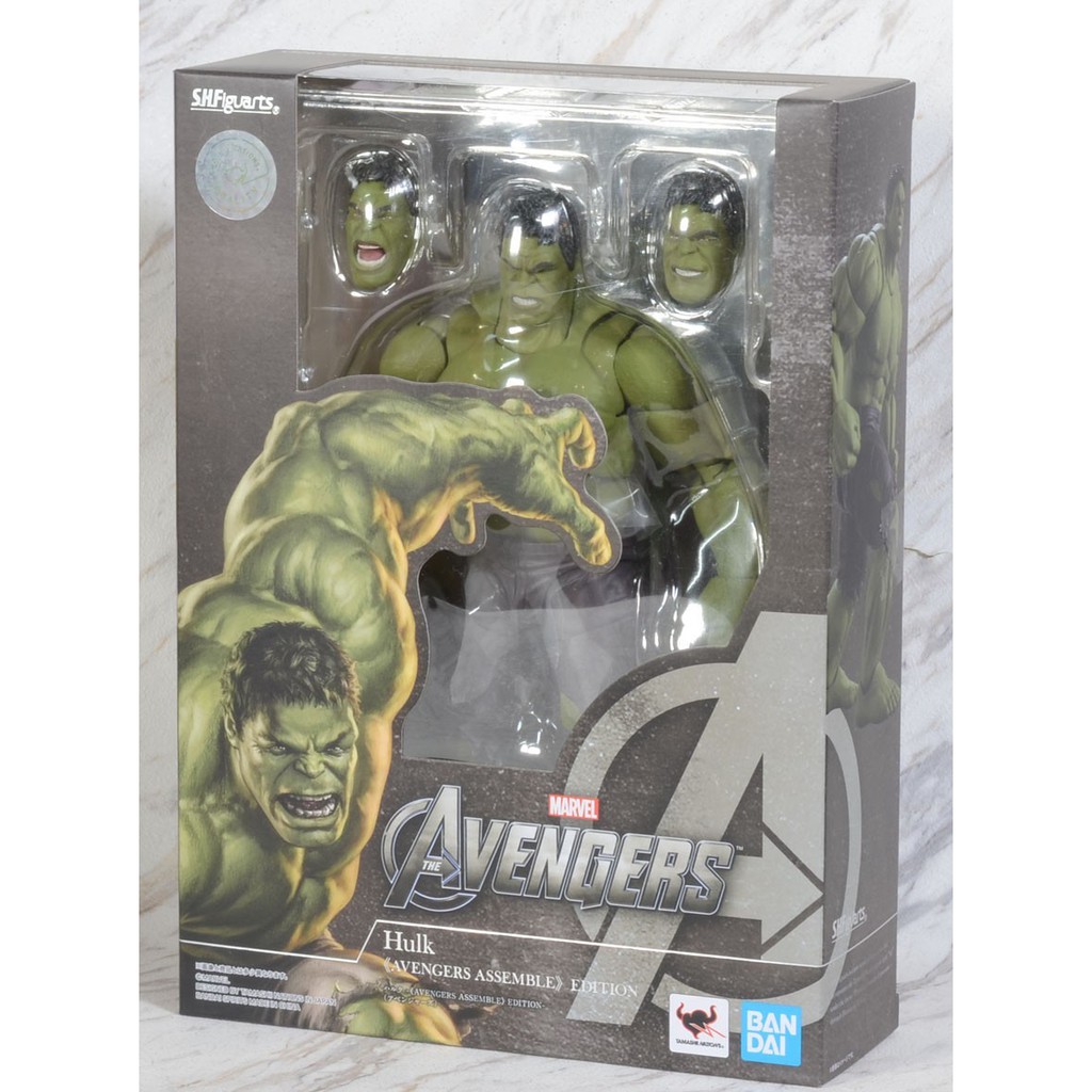 Bandai S.H.Figuarts Hulk Avengers: Endgame - Action Figure 19 Cm, Testa E Polsi Intercambiabili