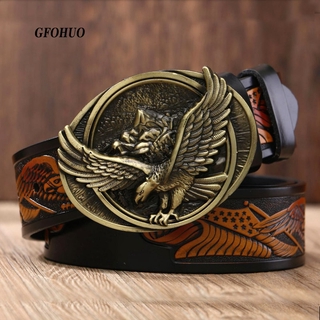 Cool belt men's American flag emblem eagle gun belt US style men leather  belt eagle buckle Casual pants belt - AliExpress